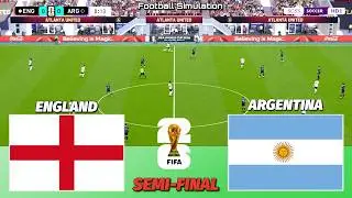 🔴 LIVE | England vs Argentina - Semi-Final - FIFA World Cup 2026 | PES 21 Simulation