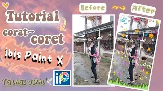 Tutorial Corat Coret Ibis Paint X ~yg lagi viral | aesthetic bgt ygy♡!!^☁️