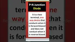 P-N junction Diode #utubeshorts
