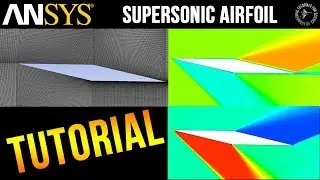ANSYS FLUENT: Supersonic Airfoil on Structured Mesh (Compressible CFD Tutorial)