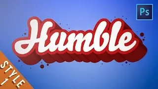 [Photoshop Tutorial] 3D Flat Design Text 