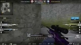 CS:GO - kennyS INHUMAN CLUTCH 1v2 on ESL DAY 4 !