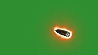 Green Screen fire bullet 3D
