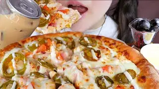 ASMR SUA's 희귀 영상 피자 먹방🌸 ASMR RARE STRANGE PIZZA MUKBANG 🎧 커피쟈🤔