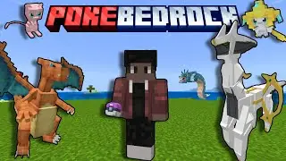 This is the best Pixelmon Addon on minecraft bedrock|| Pokebedrock addon/mod PE!