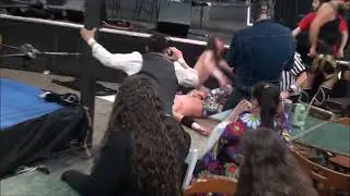 Outlaw Indy Mudshow Wrestling Kid Lights Himself On Fire