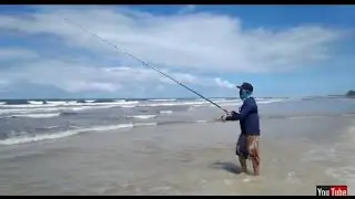 Olha esse Robalo na Pesca de Praia. Como Pega Robalo?