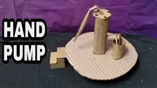 💧Awesome ! How to make hand water pump with cardboard |💧 cardboard water pump Diy..