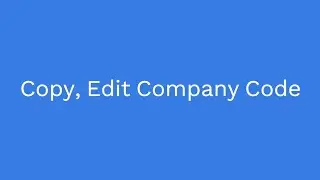 4. Copy, Edit Company Code | SAP PM Full Course