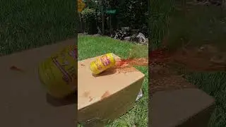Shooting Carbonated Birch Beer w/ BB - SLOW MOTION
