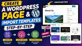 Create a WordPress Page & Import Templates Step-by-Step | Easy Tutorial