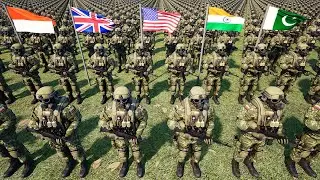 Countries by number of Soldiers 2024