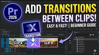 Premiere Pro 2026 : How to Add Transitions Between Clips - اردو / हिंदी