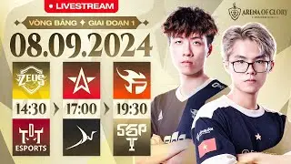 ZEUS vs TDT | 1S vs BSS | FPT vs SGP  - VÒNG BẢNG ĐTDV MÙA ĐÔNG 2024 | NGÀY 08/09