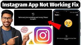 We're sorry. but something went wrong. Please try again. Instagram app problem fix | instagram error