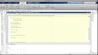 MATLAB Video 11: min and max functions