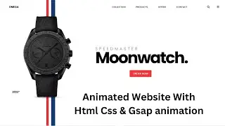 Animated Website Design Using HTML , CSS and GSAP ||| 2023 | Web Designer