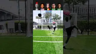 Lame VS Speed VS Celine VS Receba VS Vini JR  🥅🤩 Popular (YouTubers) Penalty Challenge