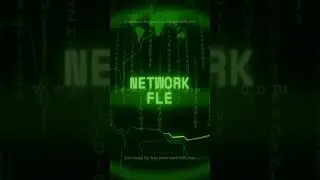 NETWORK FEE   Retro CRT green screen glitch text animation