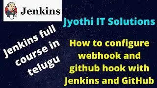 How to configure webhook and github hook with Jenkins and GitHub./Jyothi IT Solutions//