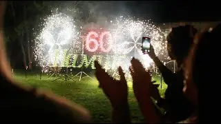 Фейерверк на юбилей 60 лет // KEYSHOW.RU