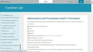 Finding and Using the Function List and Drop Down Syntax
