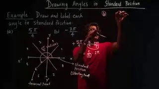Drawing Angles in Standard Position Example