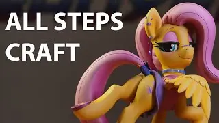 Fluttershy handmade figurine