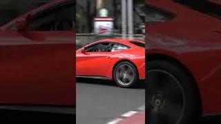 Ferrari F12 Powersliding in Düsseldorf! 💨 - #powerslide #ferrarif12 #youtubeshorts