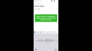 Using Speech to Text to Dictate Notes on Evernote for Mobile