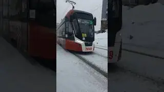 Пермь. Трамвай 2049 по 11 маршруту. 
