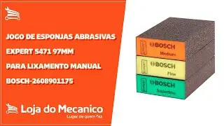 Jogo de Esponjas Abrasivas Expert S471 97mm para Lixamento Manual - BOSCH-2608901175