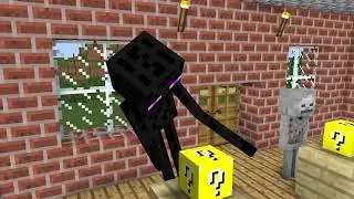Monster School  LUCKY BLOCK CHALLENGE   Minecraft Animation