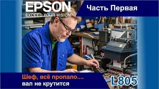 Epson L805 / Не Вращается Вал Захвата Бумаги