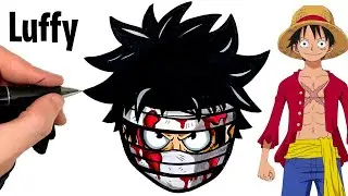 HOW TO COLOR LUFFY FROM ONE PIECE