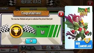 Dragon City - Winning 1st Prize In Heroic Race Event July 2021