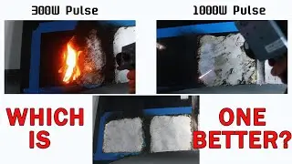 300W vs. 1000W Pulsed Laser Cleaning Machine for Removing Paint from Metal.