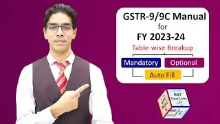 GSTR 9 and GSTR 9C Manual for FY 2023 24 with updated instructions Table wise | CA Mohit Jain