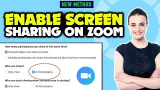 How to enable screen sharing on zoom 2024