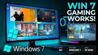 WINDOWS 7 ДЛЯ ИГР В 2024 👀 ЗАПУСТЯТСЯ ? СS2 DOTA2 APEX VALORANT FORTNITE