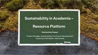 Climate Teaching Series: Sustainability in Academia (SiA)