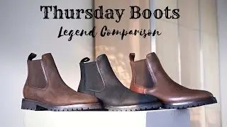 Thursday Boots Legend Comparison: Bourbon vs Black Matte vs Falcon