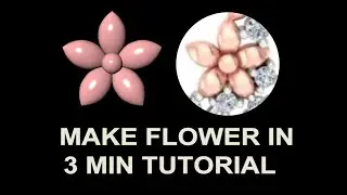 Quick and Easy Flower Making Tutorial in rhino-5 software tutorial  #careerpointcreation #cadclass