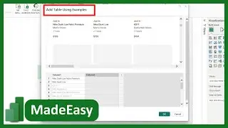 How To Use 'Add Table Using Example' for Web Data Extraction in Power BI
