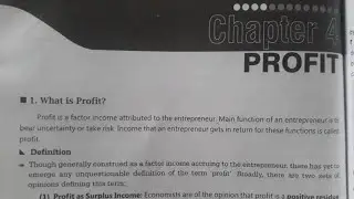 Profit | Theories Of Profit Bcom 2nd Semester Full explanation in hindi