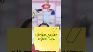Có nên cạo lông mặt không? #chamsocda