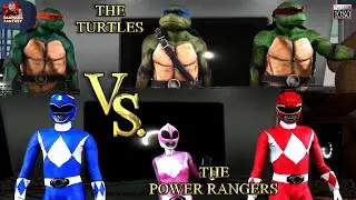 The Power Rangers VS. The Turtles⭐ FANTASY MATCH ⭐ | Gameplay