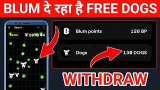 Blum Give Dogs Airdrop | Blum Airdrop Claim And Withdraw | Blum Airdrop Claim Dogs Coin
