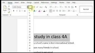 Change Text & Font Size in Ms Word Like a Wizard! (FAST!) || Grow & Shrink Your Text in word