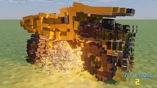 Minecraft Mining Haul Truck Explosion Animation